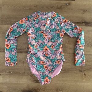 NWOT Cat & Jack Longsleeve Swimsuit Size Large 10/12